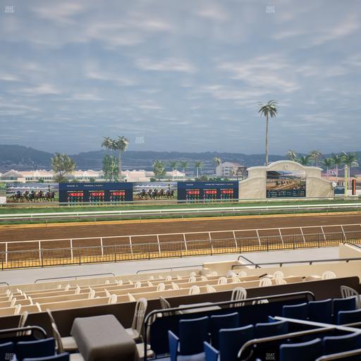 Del Mar Thoroughbred Club - Section Stretch Run Box 32 C Lvl 2 Seat View