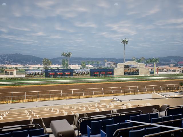 Del Mar Thoroughbred Club - Section Stretch Run Box 32 C Lvl 2 Seat View