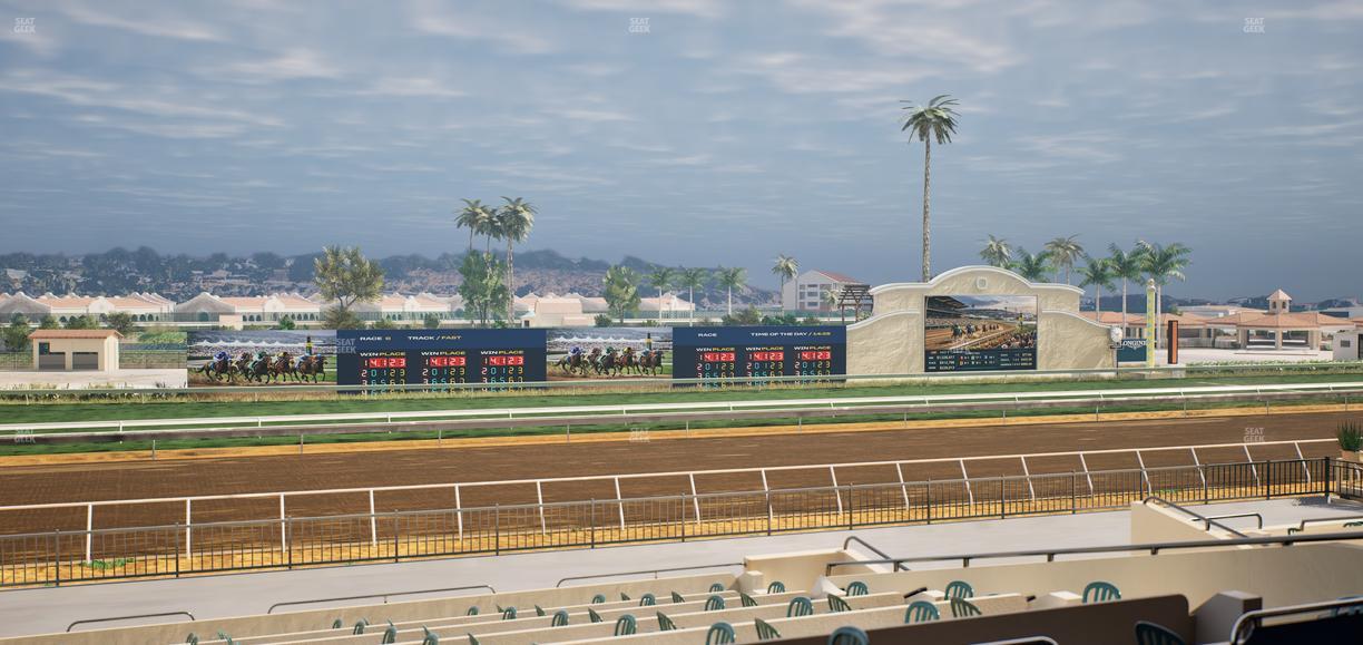 Del Mar Thoroughbred Club - Section Stretch Run Box 32 C Lvl 2 Seat View