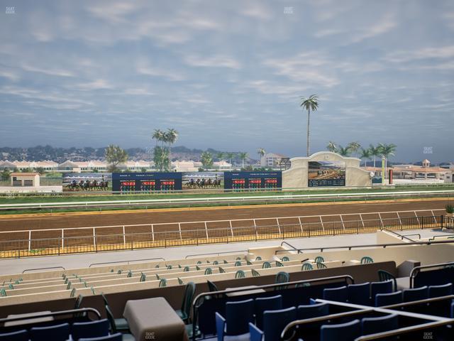 Del Mar Thoroughbred Club - Section Stretch Run Box 32 C Lvl 2 Seat View