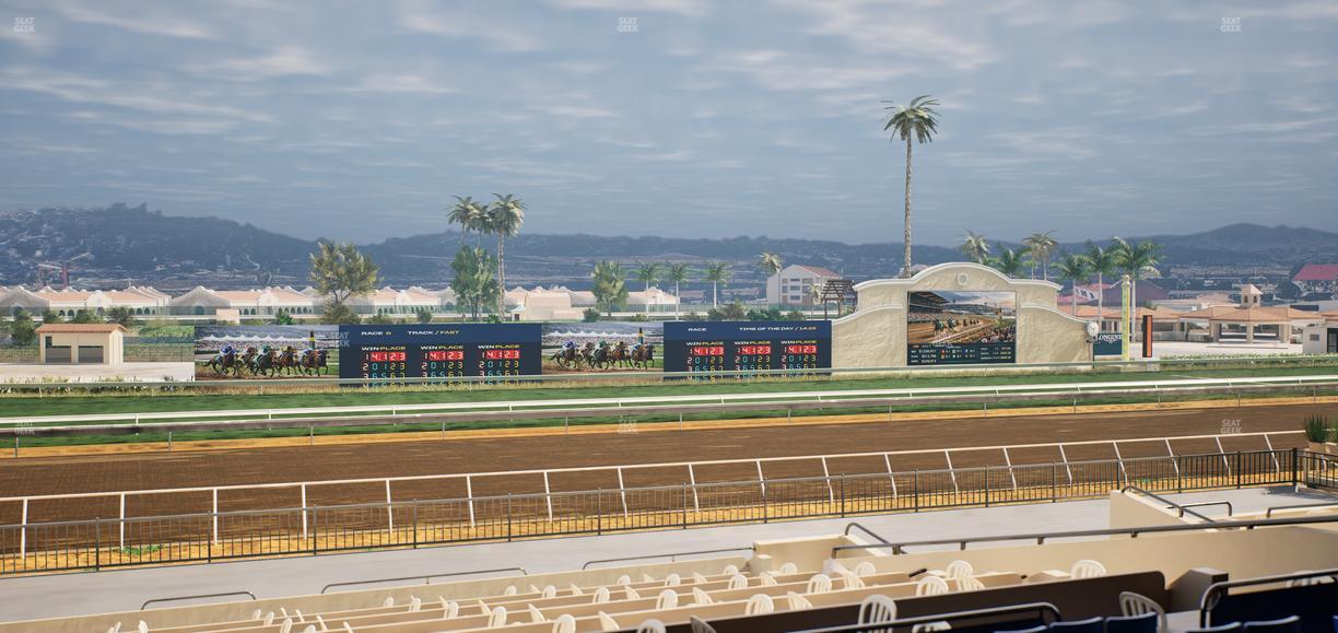 Del Mar Thoroughbred Club - Section Stretch Run Box 32 D Lvl 2 Seat View