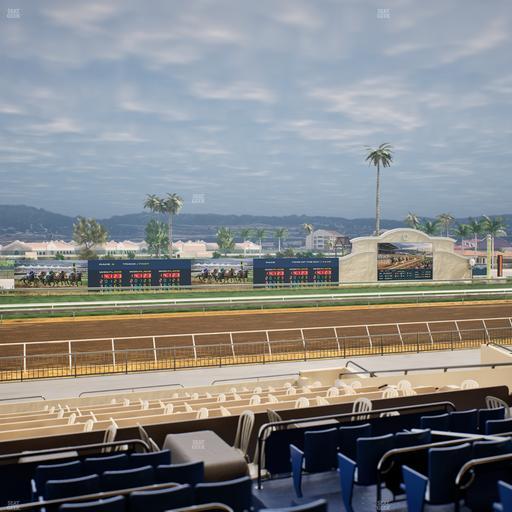 Del Mar Thoroughbred Club - Section Stretch Run Box 32 D Lvl 2 Seat View