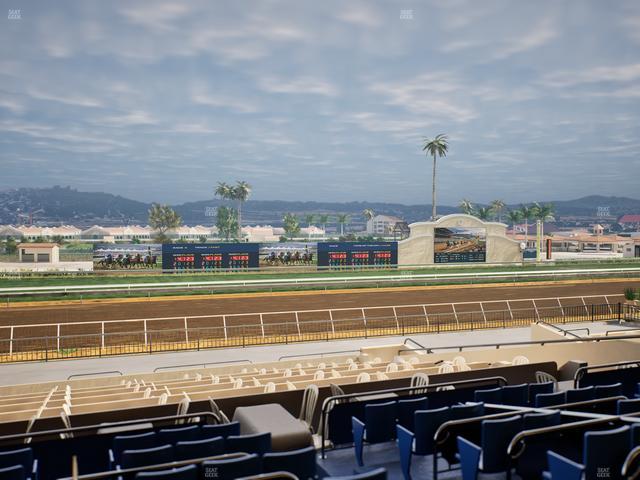 Del Mar Thoroughbred Club - Section Stretch Run Box 32 D Lvl 2 Seat View