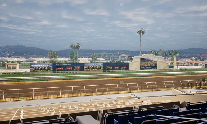 Del Mar Thoroughbred Club - Section Stretch Run Box 32 D Lvl 2 Seat View