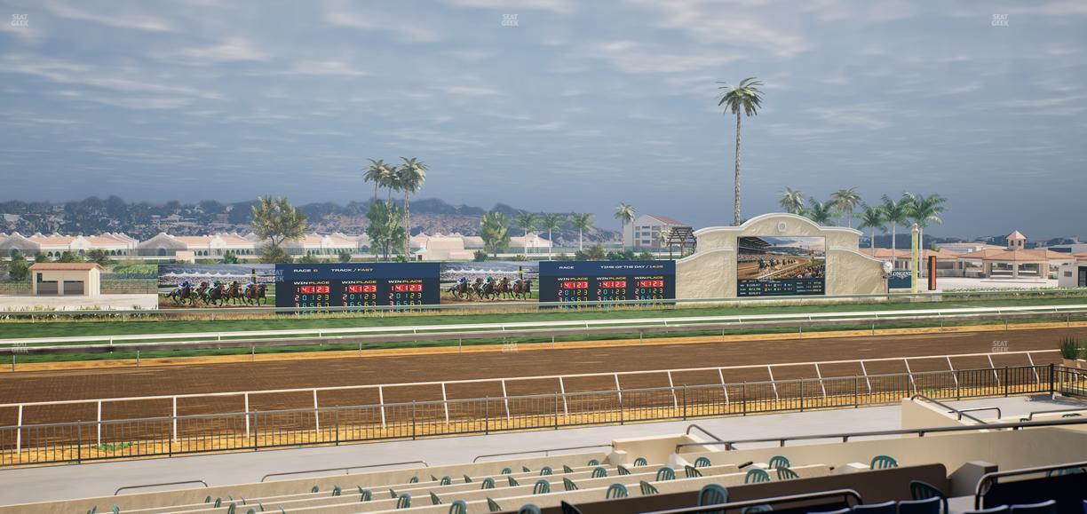 Del Mar Thoroughbred Club - Section Stretch Run Box 32 D Lvl 2 Seat View