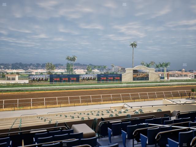Del Mar Thoroughbred Club - Section Stretch Run Box 32 D Lvl 2 Seat View