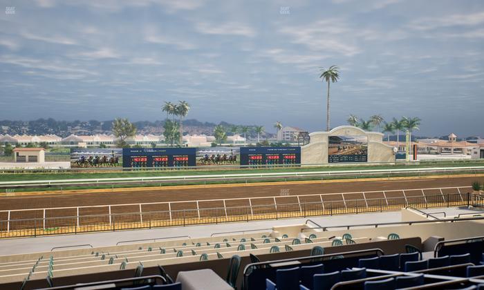 Del Mar Thoroughbred Club - Section Stretch Run Box 32 D Lvl 2 Seat View