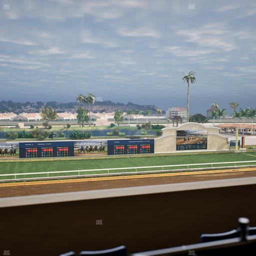 Del Mar Thoroughbred Club - Section Stretch Run Box 32 K Lvl 4 Seat View