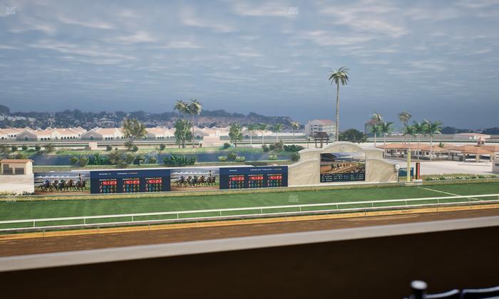 Del Mar Thoroughbred Club - Section Stretch Run Box 32 K Lvl 4 Seat View