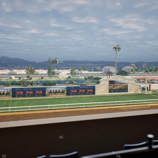 Del Mar Thoroughbred Club - Section Stretch Run Box 32 K Lvl 4 Seat View