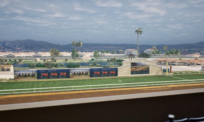 Del Mar Thoroughbred Club - Section Stretch Run Box 32 K Lvl 4 Seat View