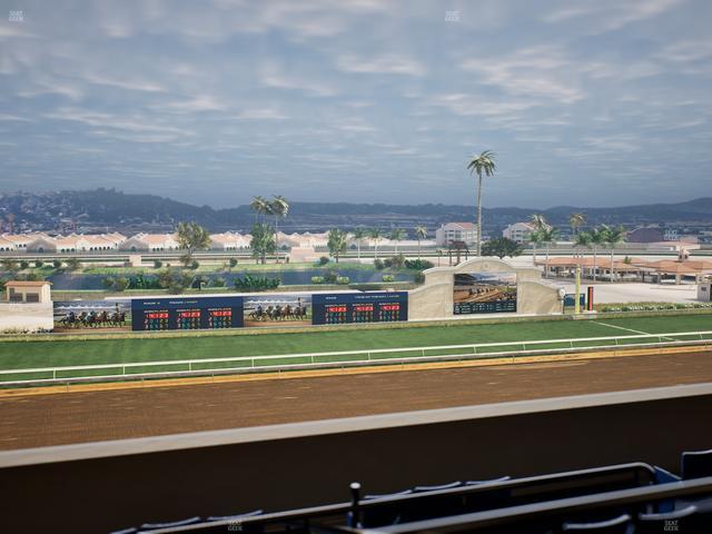 Del Mar Thoroughbred Club - Section Stretch Run Box 32 L Lvl 4 Seat View