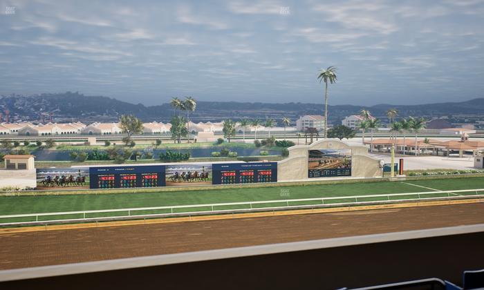 Del Mar Thoroughbred Club - Section Stretch Run Box 32 L Lvl 4 Seat View