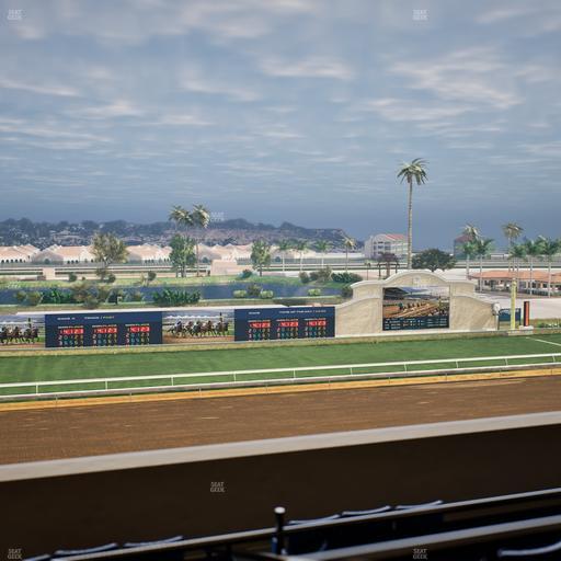 Del Mar Thoroughbred Club - Section Stretch Run Box 32 L Lvl 4 Seat View