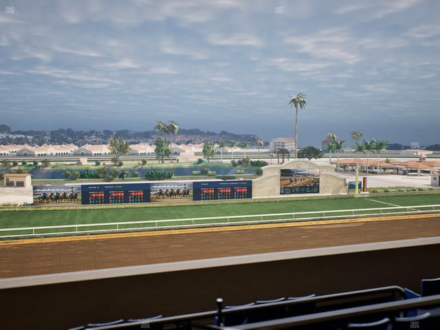 Del Mar Thoroughbred Club - Section Stretch Run Box 32 L Lvl 4 Seat View