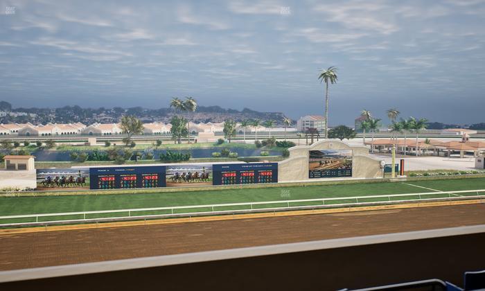 Del Mar Thoroughbred Club - Section Stretch Run Box 32 L Lvl 4 Seat View