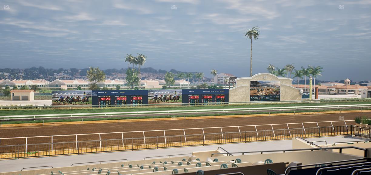 Del Mar Thoroughbred Club - Section Stretch Run Box 32 Lvl 2 Seat View