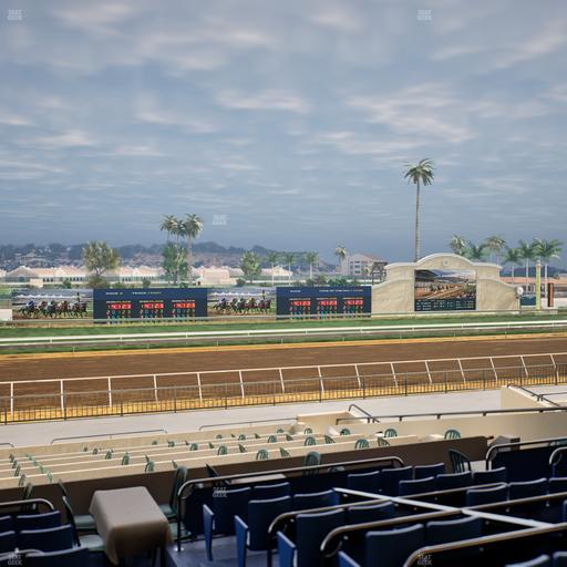 Del Mar Thoroughbred Club - Section Stretch Run Box 32 Lvl 2 Seat View