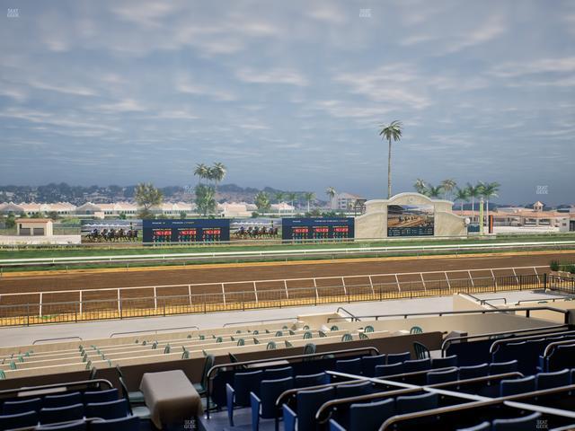 Del Mar Thoroughbred Club - Section Stretch Run Box 32 Lvl 2 Seat View