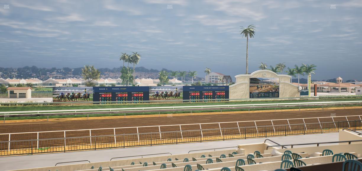 Del Mar Thoroughbred Club - Section Stretch Run Box 33 B Lvl 2 Seat View