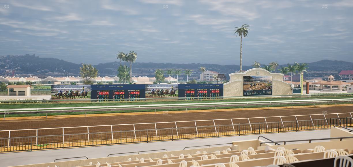 Del Mar Thoroughbred Club - Section Stretch Run Box 33 B Lvl 2 Seat View