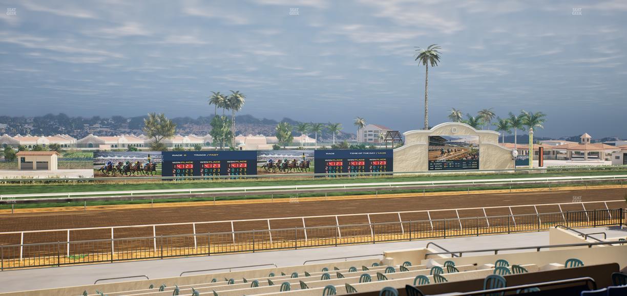 Del Mar Thoroughbred Club - Section Stretch Run Box 33 C Lvl 2 Seat View