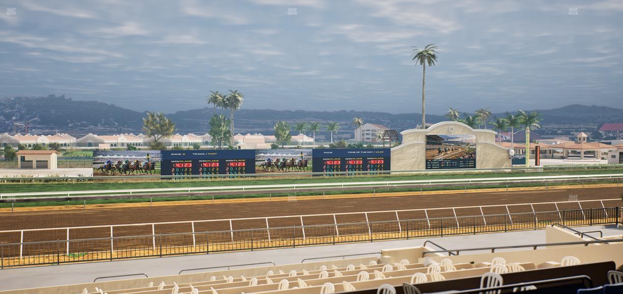Del Mar Thoroughbred Club - Section Stretch Run Box 33 C Lvl 2 Seat View