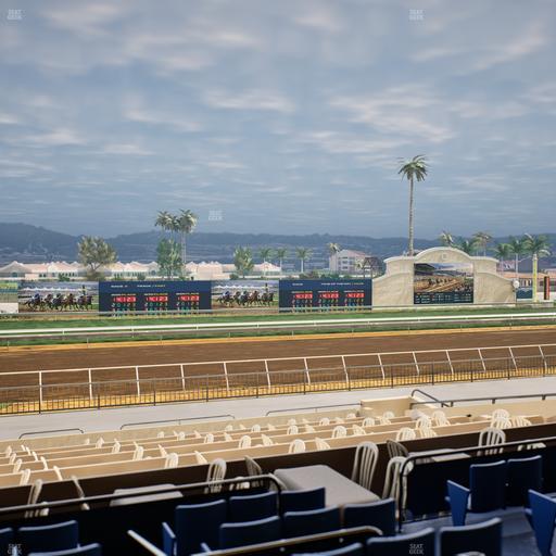Del Mar Thoroughbred Club - Section Stretch Run Box 33 C Lvl 2 Seat View