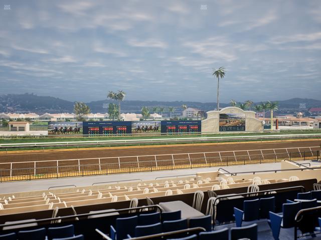 Del Mar Thoroughbred Club - Section Stretch Run Box 33 C Lvl 2 Seat View