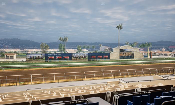 Del Mar Thoroughbred Club - Section Stretch Run Box 33 C Lvl 2 Seat View