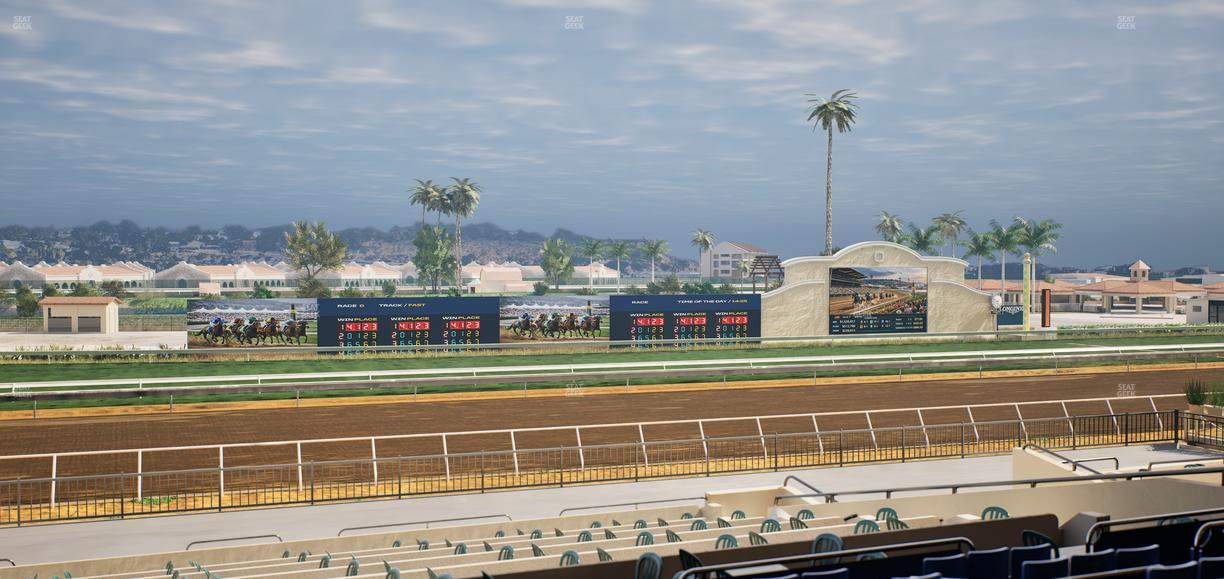 Del Mar Thoroughbred Club - Section Stretch Run Box 33 E Lvl 2 Seat View