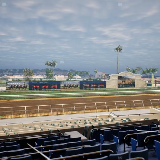 Del Mar Thoroughbred Club - Section Stretch Run Box 33 E Lvl 2 Seat View
