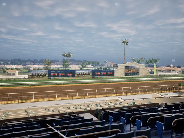 Del Mar Thoroughbred Club - Section Stretch Run Box 33 E Lvl 2 Seat View