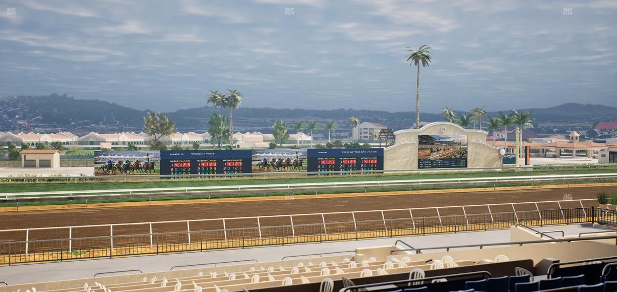 Del Mar Thoroughbred Club - Section Stretch Run Box 33 E Lvl 2 Seat View