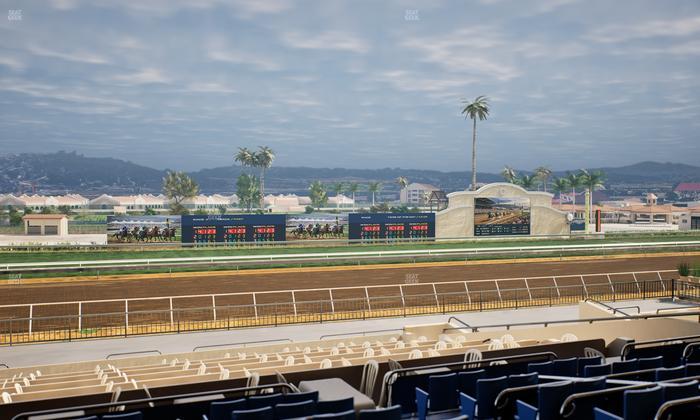 Del Mar Thoroughbred Club - Section Stretch Run Box 33 E Lvl 2 Seat View