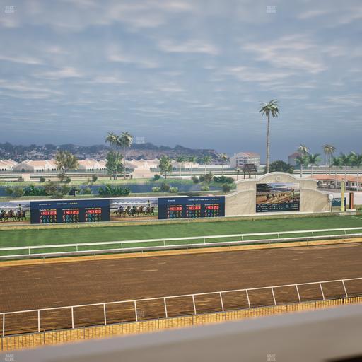 Del Mar Thoroughbred Club - Section Stretch Run Box 33 J Lvl 4 Seat View