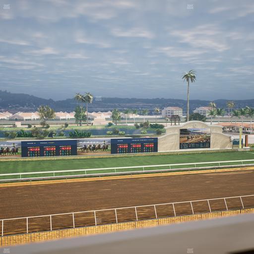 Del Mar Thoroughbred Club - Section Stretch Run Box 33 J Lvl 4 Seat View