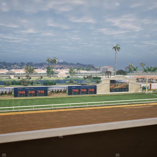 Del Mar Thoroughbred Club - Section Stretch Run Box 33 K Lvl 4 Seat View