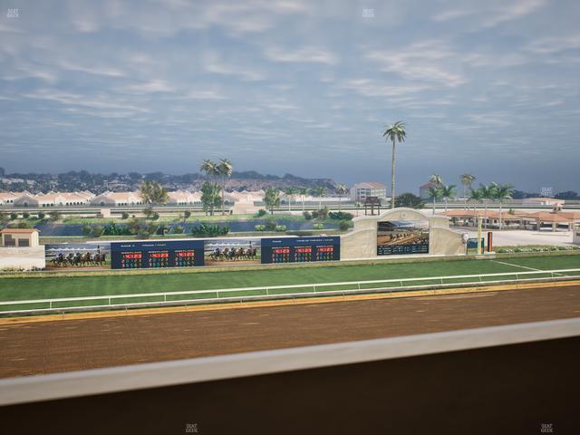 Del Mar Thoroughbred Club - Section Stretch Run Box 33 K Lvl 4 Seat View
