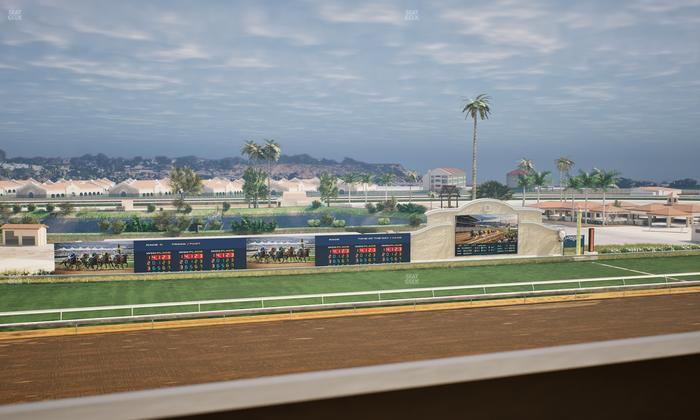 Del Mar Thoroughbred Club - Section Stretch Run Box 33 K Lvl 4 Seat View