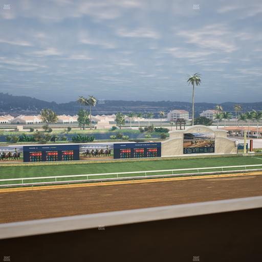 Del Mar Thoroughbred Club - Section Stretch Run Box 33 K Lvl 4 Seat View