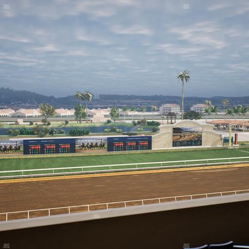 Del Mar Thoroughbred Club - Section Stretch Run Box 33 L Lvl 4 Seat View