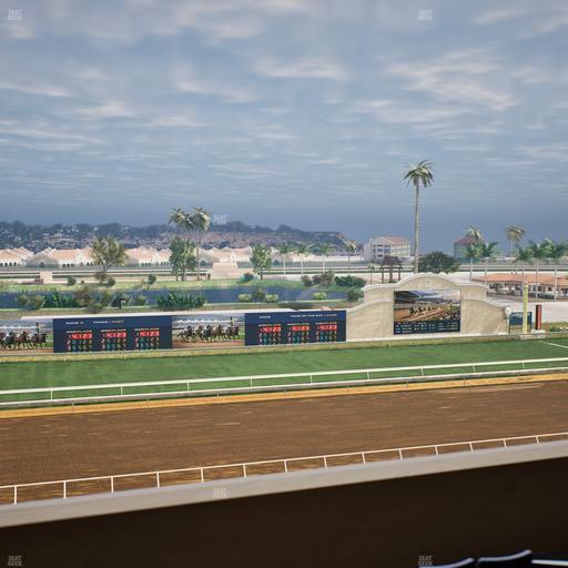 Del Mar Thoroughbred Club - Section Stretch Run Box 33 L Lvl 4 Seat View