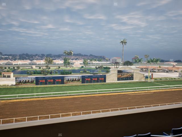 Del Mar Thoroughbred Club - Section Stretch Run Box 33 L Lvl 4 Seat View