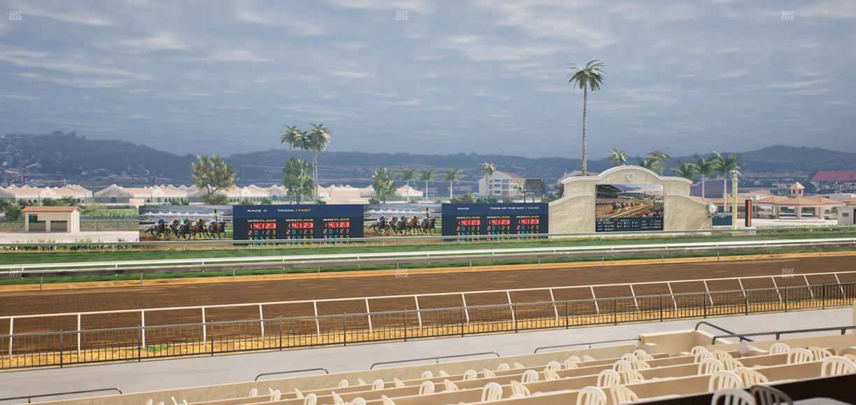 Del Mar Thoroughbred Club - Section Stretch Run Box 34 B Lvl 2 Seat View