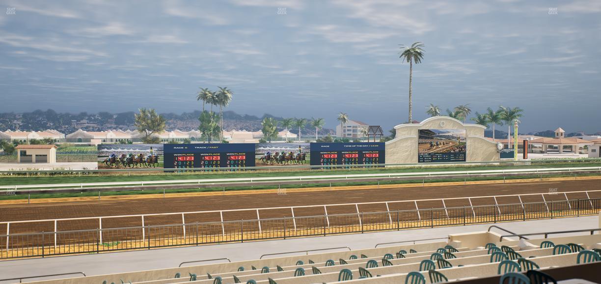 Del Mar Thoroughbred Club - Section Stretch Run Box 34 B Lvl 2 Seat View