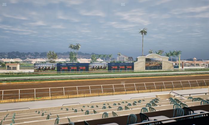 Del Mar Thoroughbred Club - Section Stretch Run Box 34 B Lvl 2 Seat View