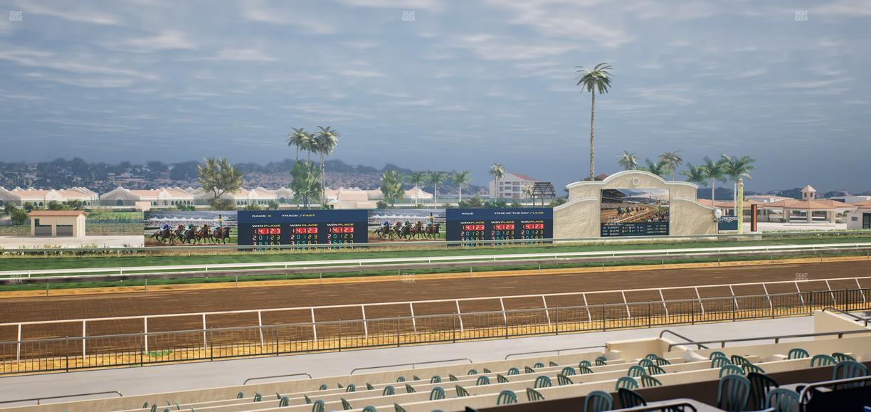 Del Mar Thoroughbred Club - Section Stretch Run Box 34 C Lvl 2 Seat View