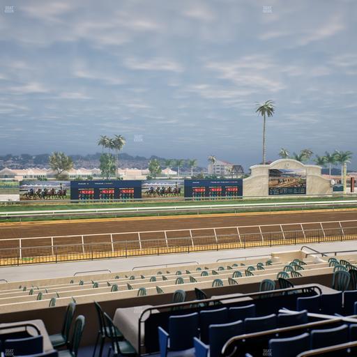 Del Mar Thoroughbred Club - Section Stretch Run Box 34 C Lvl 2 Seat View