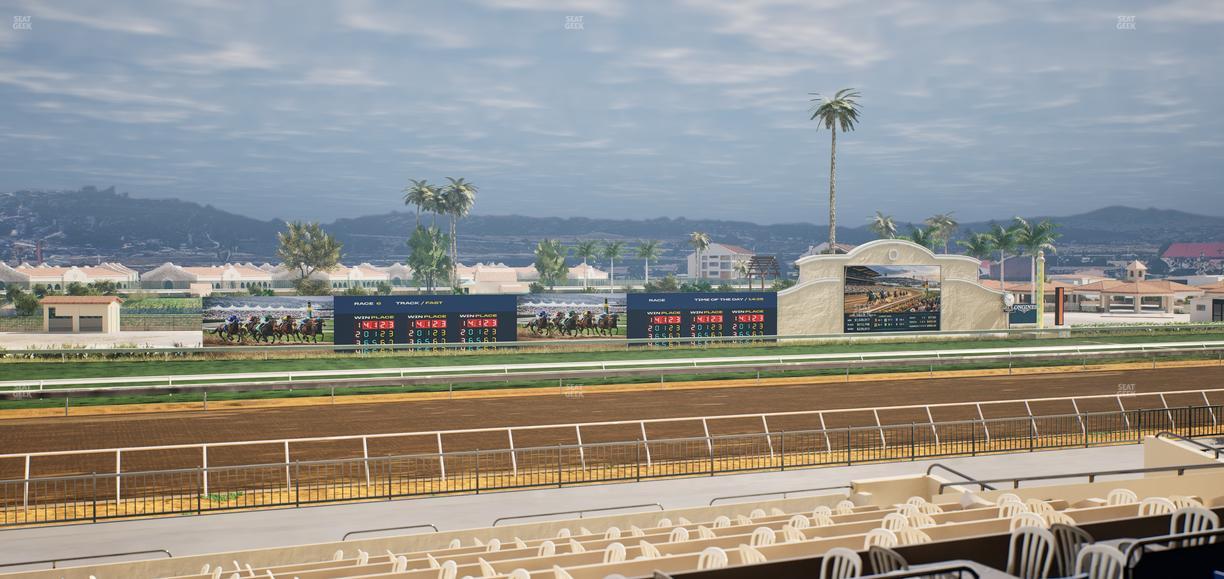 Del Mar Thoroughbred Club - Section Stretch Run Box 34 C Lvl 2 Seat View